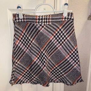 Plaid mini skirt